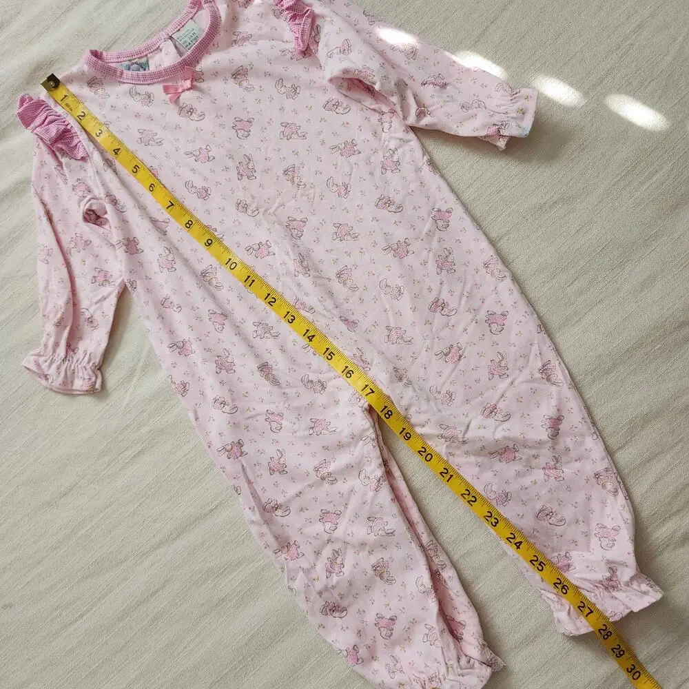 Vintage Bunnies Pink Pjs/Bodysuit 24 months